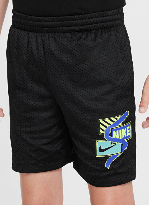 Nike Siyah Erkek Çocuk Normal Düz Şort FZ5317-010-B NK DF MULTI SHORT MSH  4