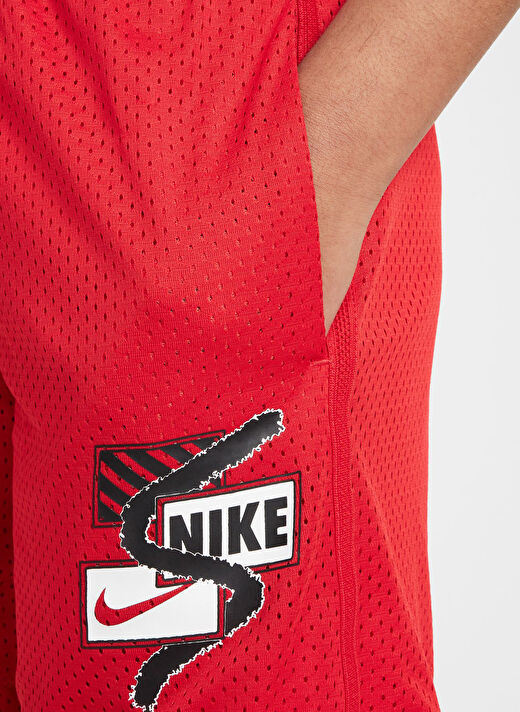 Nike Kırmızı Erkek Çocuk Normal Düz Şort FZ5317-657-B NK DF MULTI SHORT MSH  3