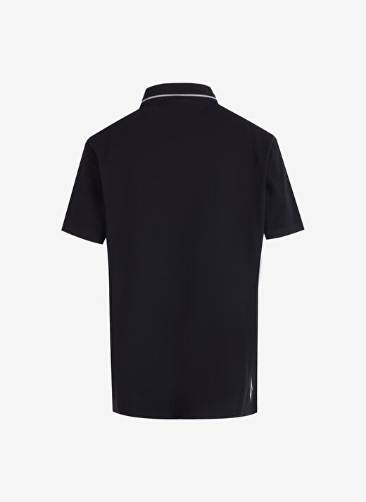 Skechers S212224-001 Polo M Short Sleeve Pol Siyah Erkek Normal Kalıp Polo T-Shirt 2