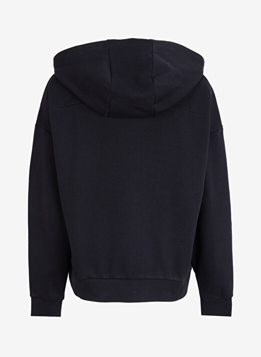 Skechers S242117-001 W Essential Full Zip Ho Siyah Kadın Kapüşon Yaka Normal Kalıp Zip Ceket 2