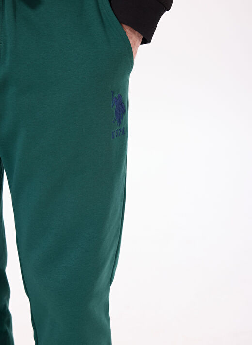 U.S. Polo Assn. Koyu Yeşil Erkek Slim Fit Eşofman Altı G081SZ0OP.000.1926919  4