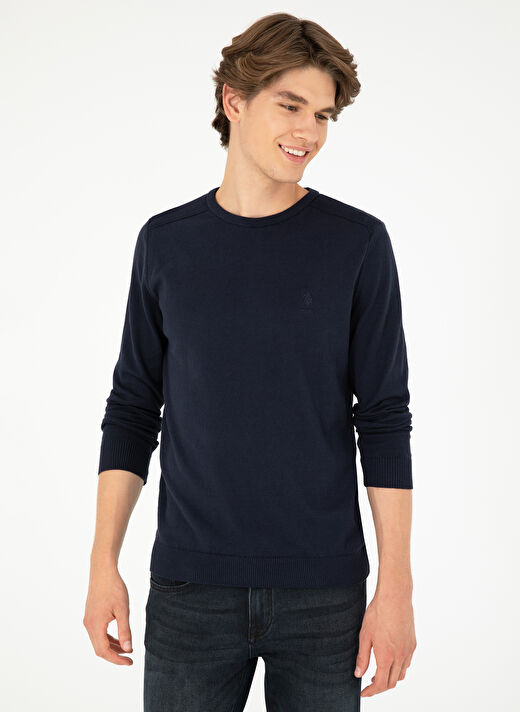 U.S. Polo Assn. Lacivert Erkek Klasik Slim Fit Kazak G081SZ0TK.000.1920992  3