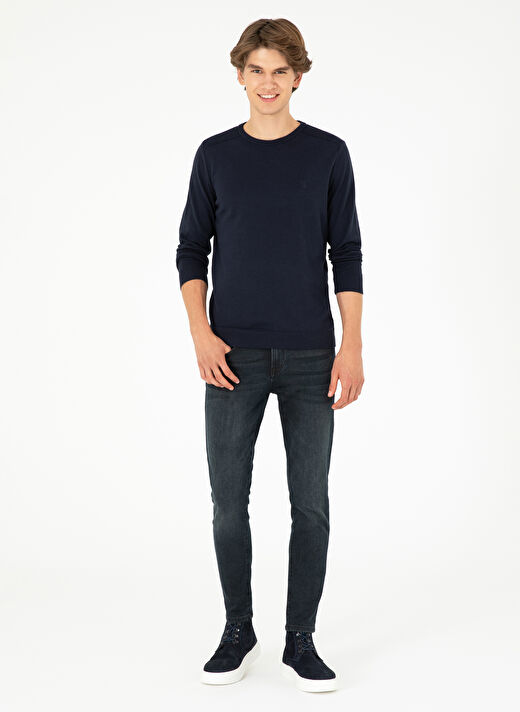 U.S. Polo Assn. Lacivert Erkek Klasik Slim Fit Kazak G081SZ0TK.000.1920992  4