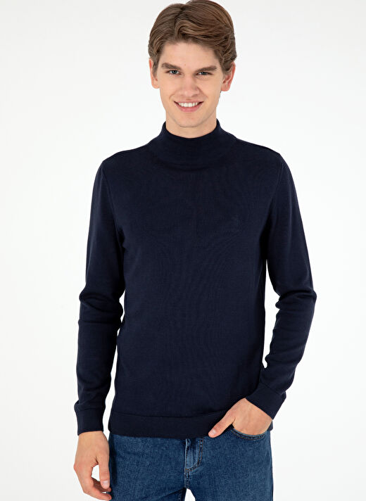 U.S. Polo Assn. Lacivert Erkek Klasik Slim Fit Kazak G081SZ0TK.000.1920947  3
