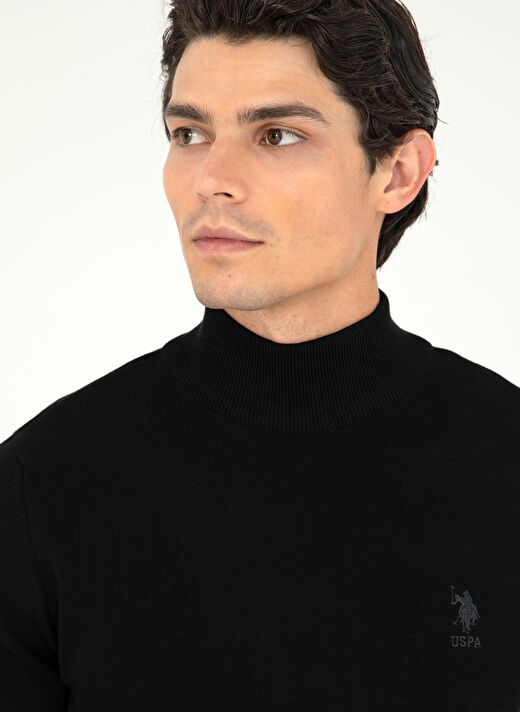 U.S. Polo Assn. Siyah Erkek Klasik Slim Fit Kazak G081SZ0TK.000.1920947  2