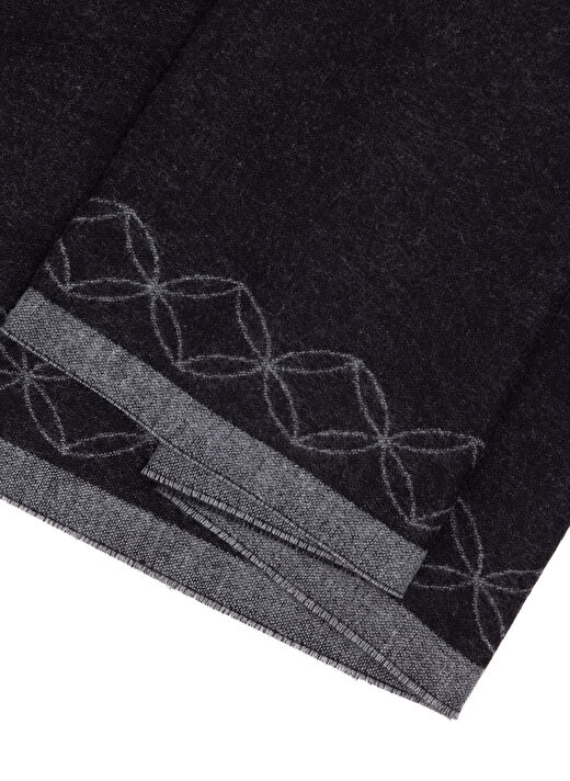 Pierre Cardin Siyah Erkek Desenli Atkı VISPES23 KASKOL  2