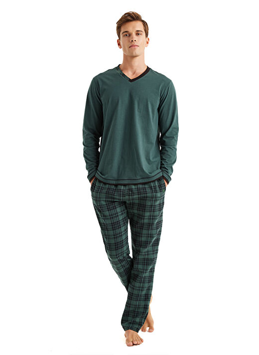 Blackspade Yeşil Erkek Pijama Takımı 40587  1