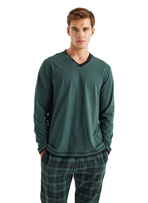 Blackspade Yeşil Erkek Pijama Takımı 40587  2