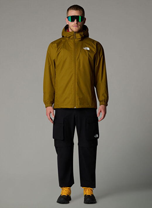 The North Face Yeşil Erkek Kapüşon Normal Düz Yağmurluk NF00A8AZ1OB1_M QUEST JACKET - EU  2