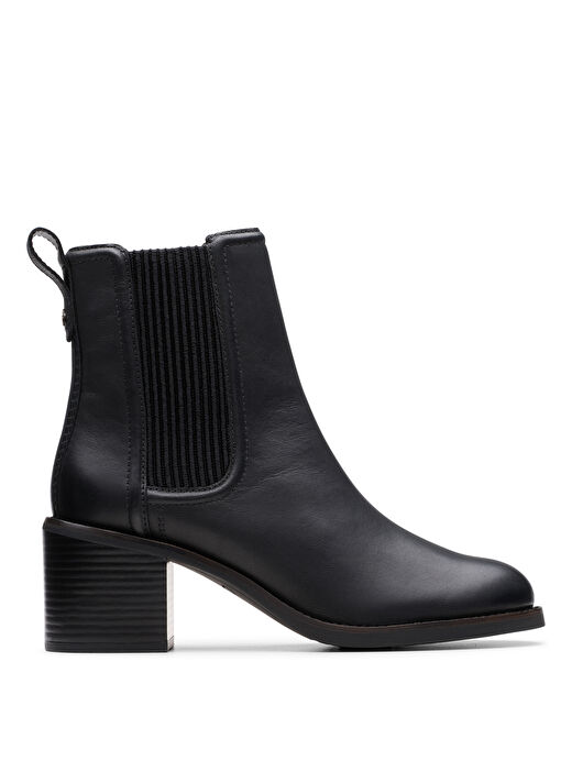 Clarks Siyah Kadın Deri Topuklu Bot 26179551 1