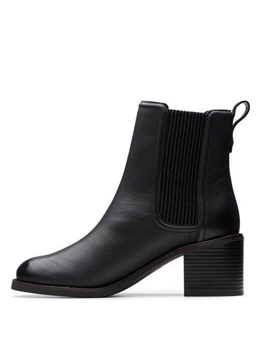 Clarks Siyah Kadın Deri Topuklu Bot 26179551 2