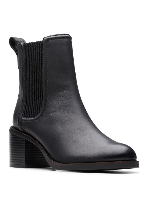 Clarks Siyah Kadın Deri Topuklu Bot 26179551 3