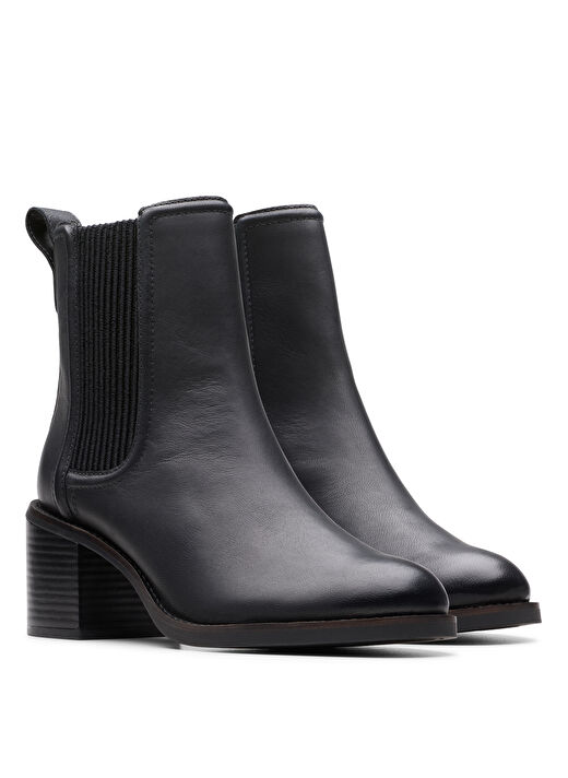 Clarks Siyah Kadın Deri Topuklu Bot 26179551 4