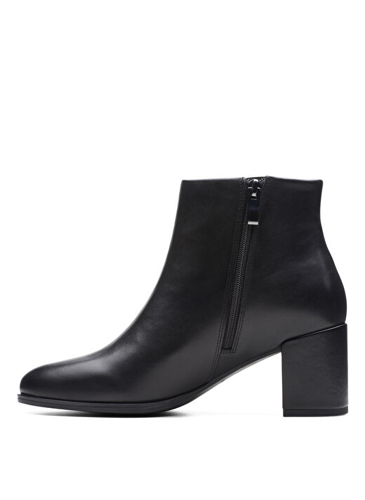 Clarks Siyah Kadın Deri Topuklu Bot 26174797 2