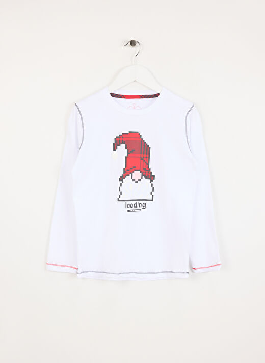 Blackspade Beyaz Kız Çocuk Düz Pijama Takımı 51635  1