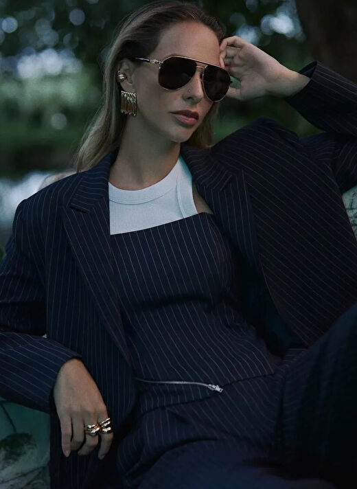 Koton Lacivert Kadın Ceket Regular Fit Blazer 5WAK50081PW  2