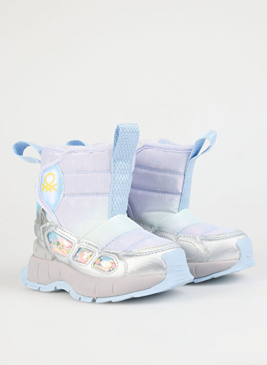 Benetton Gümüş - Lila Kız Çocuk Bot BNI-11079 2