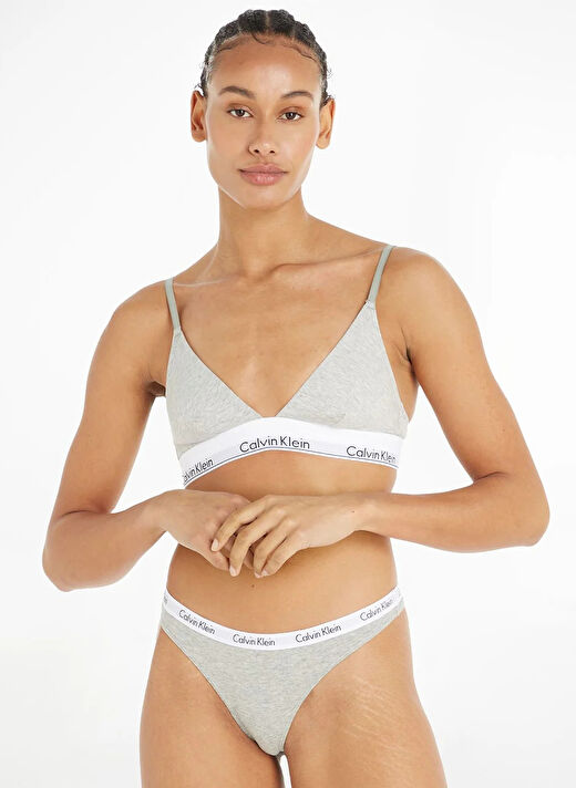 Calvin Klein Açık Gri Kadın 000QF1061E CK WOMEN Bralet Sütyen  1
