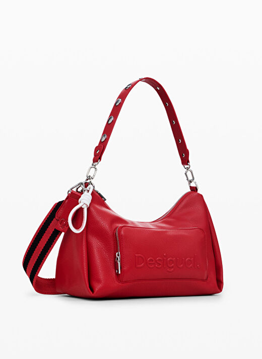 Desigual Kırmızı Kadın 30,5x16x21 cm Çapraz Çanta 24WAXP983000U  2