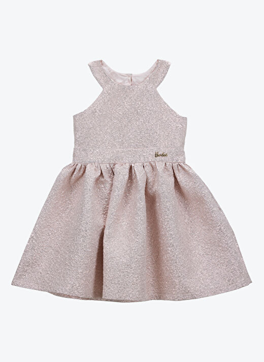 Barbie Pembe Kız Çocuk Abiye Elbise BRB5SG-ELB6980 1