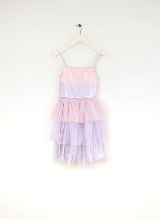 Barbie Çok Renkli Kız Çocuk Payetli Abiye Elbise BRB5SG-ELB6011 1