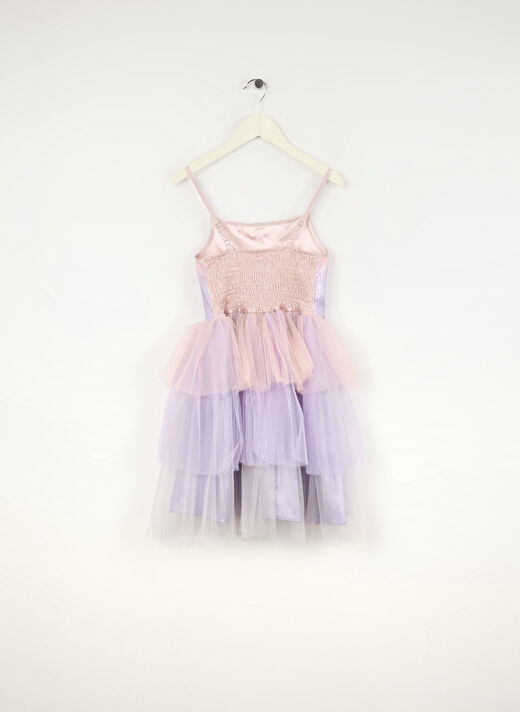 Barbie Çok Renkli Kız Çocuk Payetli Abiye Elbise BRB5SG-ELB6011 2