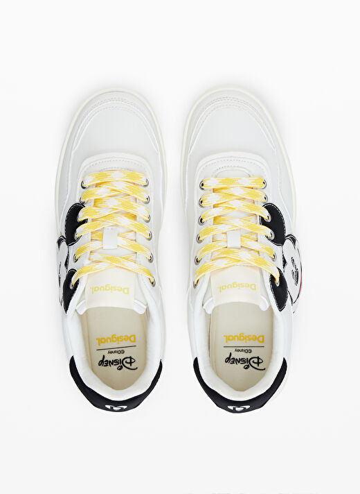 Desigual Beyaz-Siyah Kadın Sneaker 24WSKP10 3