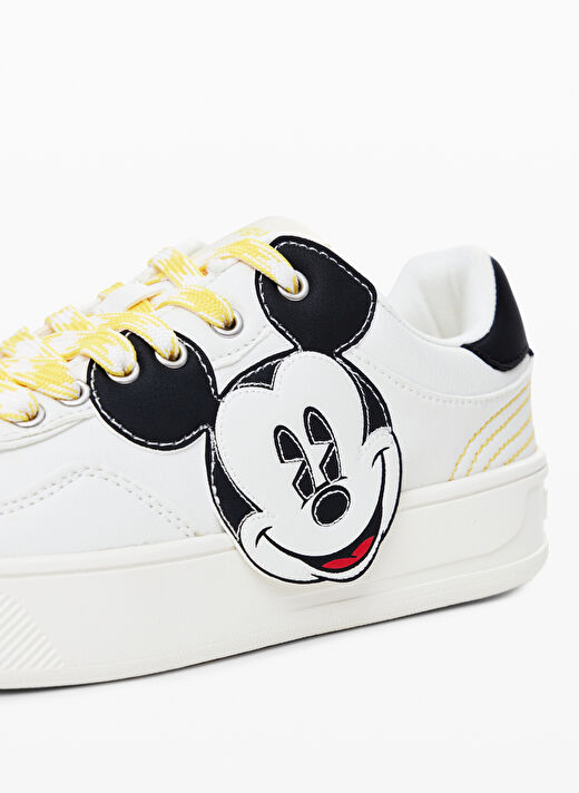 Desigual Beyaz-Siyah Kadın Sneaker 24WSKP10 4