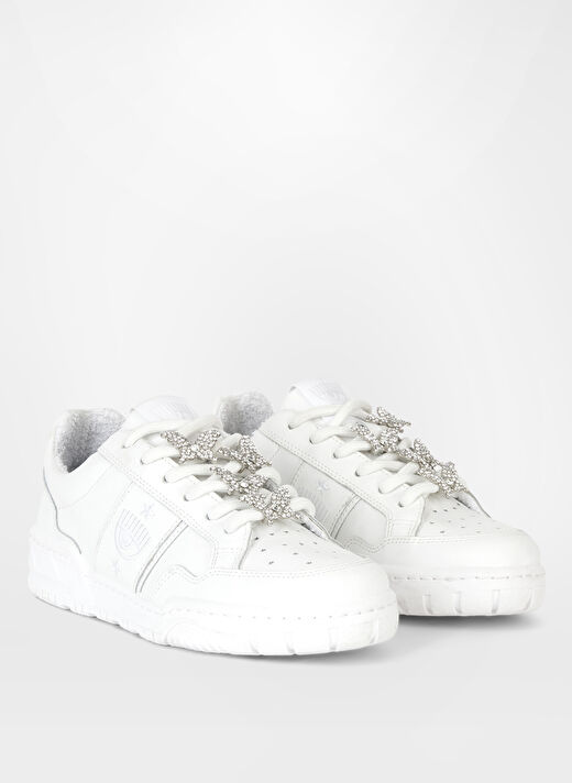 Chiara Ferragni Beyaz Kadın Deri Sneaker CF3405_009 3