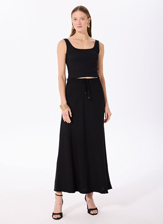Fabrika Siyah Kadın Relaxed Etek F5SL-ETK0049 2