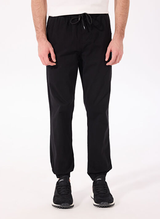 Jeep Siyah Erkek Jogger Düz Pantolon J4WM-PNT4999 3