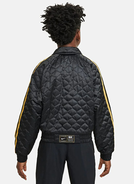 Nike Siyah Erkek Çocuk Düz Ceket FV0319-010-K NK COB BOMBER JKT  2
