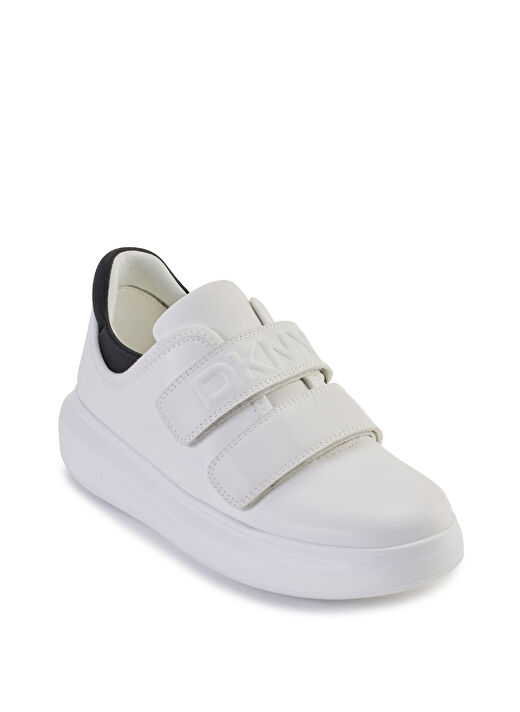 Dkny Beyaz-Siyah Kadın Deri Sneaker K3422734 2