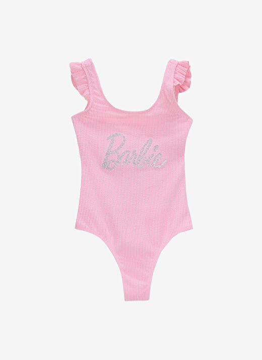 Barbie Pembe Kız Çocuk Mayo BRB5SG-MYO6010 1