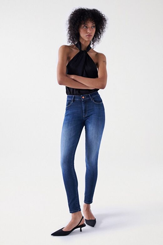 Salsa Jeans İndigo Kadın Standart Düz Denim Pantolon 21005368-Destiny Skinny  1