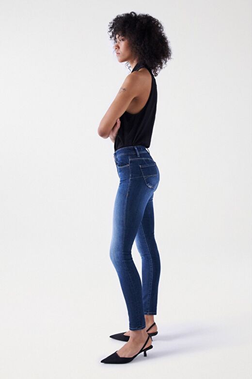 Salsa Jeans İndigo Kadın Standart Düz Denim Pantolon 21005368-Destiny Skinny  2