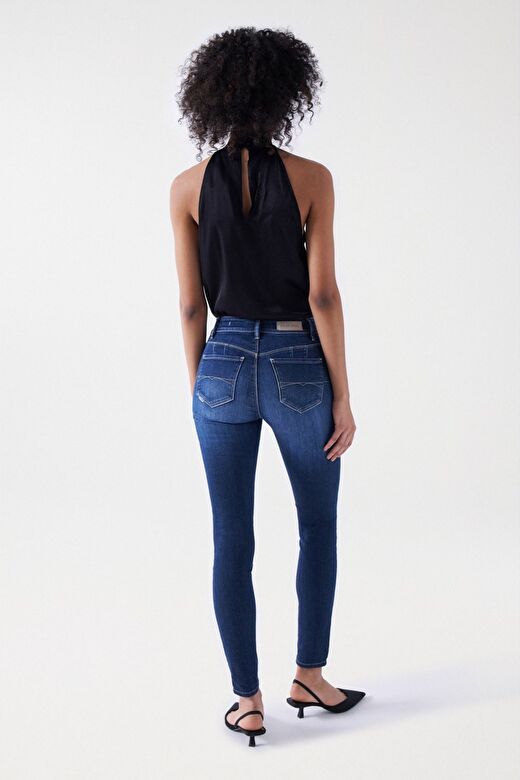 Salsa Jeans İndigo Kadın Standart Düz Denim Pantolon 21005368-Destiny Skinny  4