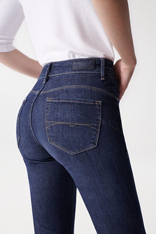 Salsa Jeans İndigo Kadın Standart Düz Denim Pantolon 21001361-Faith Flare  4