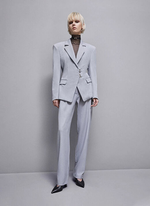 Patrizia Pepe Bej Kadın Standart Blazer 8S0495  1