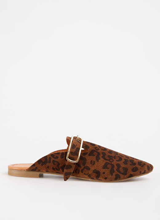 Vince Camuto Kahverengi Kadın Süet Terlik D-KASSANDRA LEOPAR 1