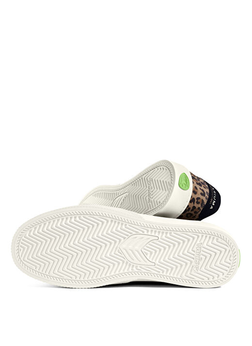 Cariuma 511802P02W-NAIOCA Leopar Print Suet Siyah - Kahve Deri Kadın Lifestyle Ayakkabı 3