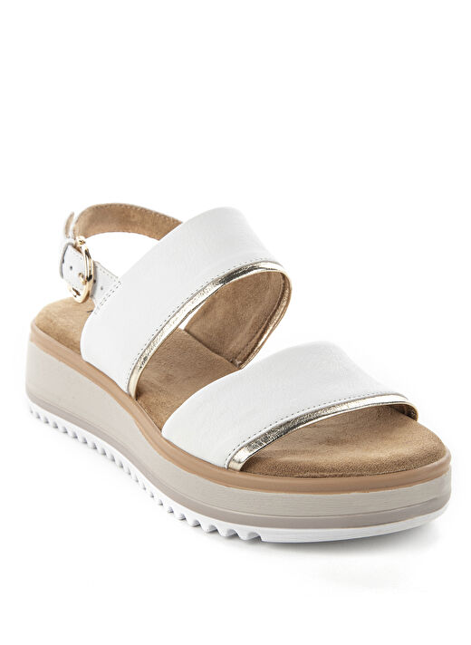 Hush Puppies Beyaz Kadın Deri Sandalet Feliz 2