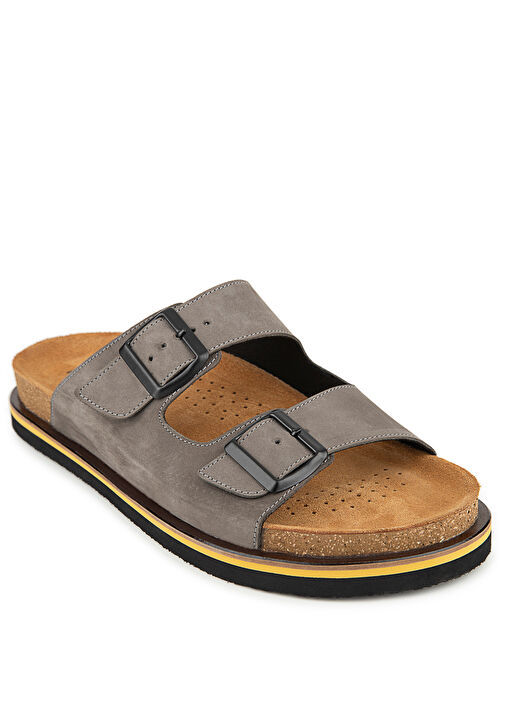 Hush Puppies Füme Erkek Deri Terlik Brasa 2