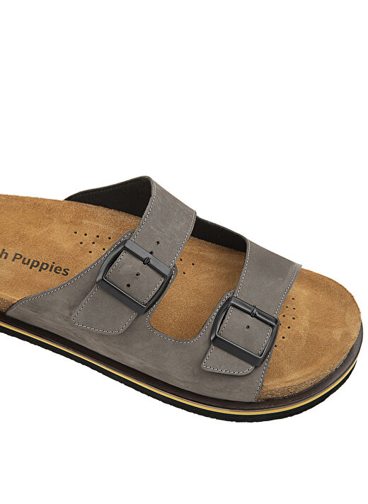 Hush Puppies Füme Erkek Deri Terlik Brasa 4