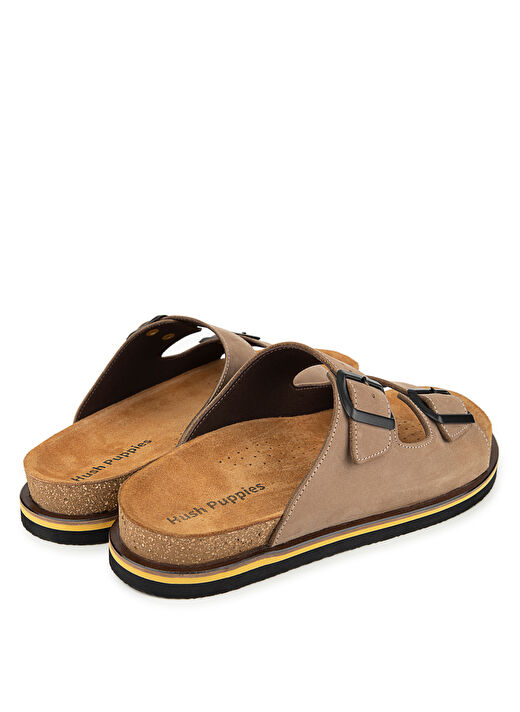 Hush Puppies Bej Erkek Deri Terlik Brasa 3