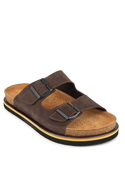 Hush Puppies Kahverengi Erkek Deri Terlik Brasa 2