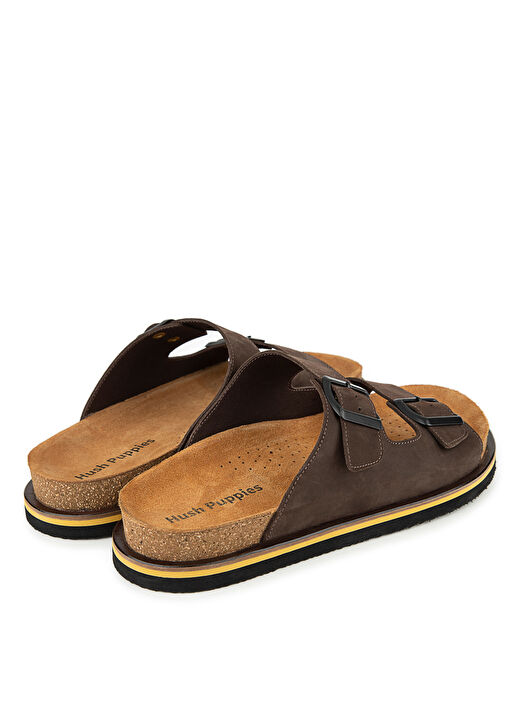 Hush Puppies Kahverengi Erkek Deri Terlik Brasa 3