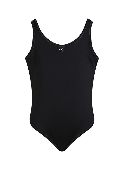 Calvin Klein Siyah Kız Çocuk Baskılı Mayo KY0KY00099BEH 1