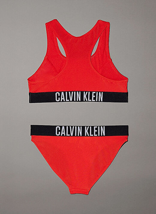 Calvin Klein Kırmızı Kız Çocuk Baskılı Bikini Takım KY0KY00091XM8 2