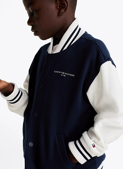 Tommy Hilfiger Lacivert Erkek Çocuk Düz Ceket KS0KS00624C1G 3
